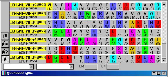 Chapter 3 - Viewing and Analyzing Proteins, Ligands and their Complexes 2. Choose View 3-Letter-Code. 3-letter codes are displayed for residues colored by chemical type.