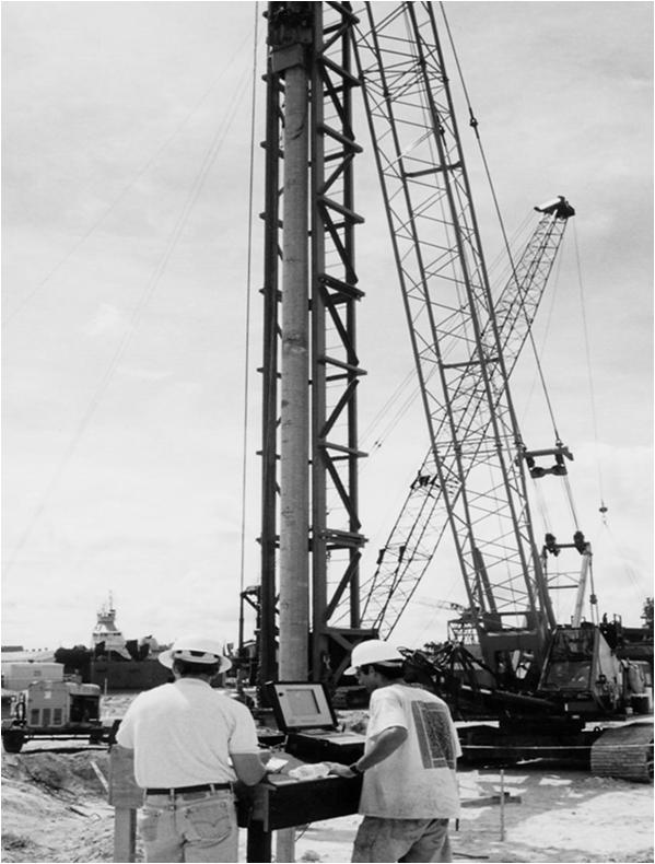 Dynamic pile-top measurements provide information throughout pile length