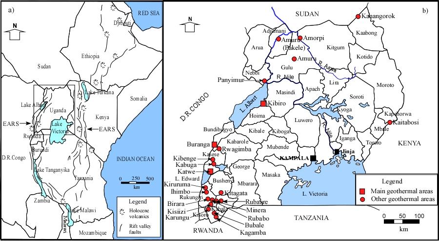 Bahati and Natukunda 2 Exploration and development in Uganda Various surface exploration methods have been used with the aim to establish the subsurface temperature of the geothermal systems, the