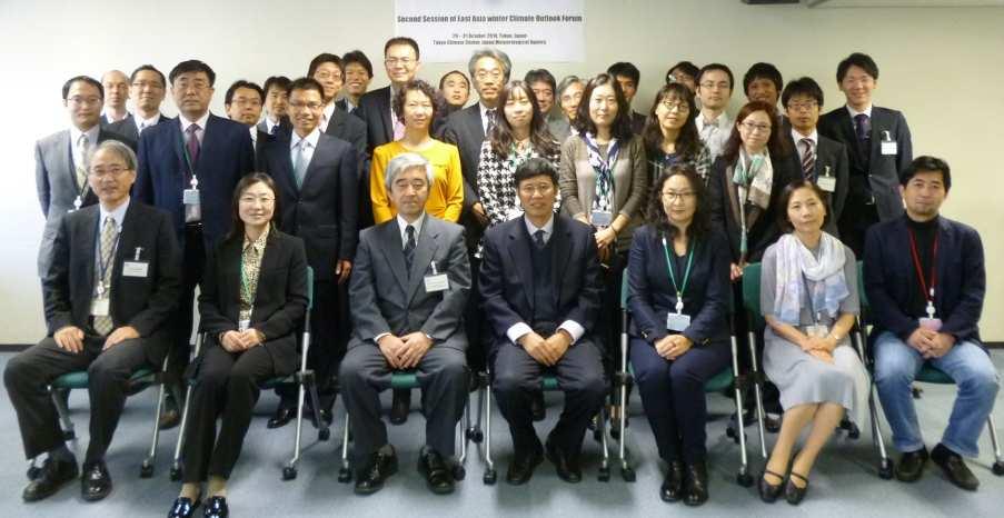 The Second Session of the East Asia winter Climate Outlook Forum (EASCOF-2) The World Meteorological Organization (WMO) has initiated the Regional Climate Outlook Forum (RCOF), which brings together