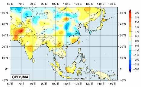 In contrast, extremely light precipitation was seen in Mongolia in July (figures not shown).