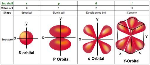 Energy Level Sublevels Present # of Orbitals 1 s 2 s, p 3 s, p, d 4 s, p, d, f Total # of Orbitals in Energy Level Total # of Electrons in Energy Level