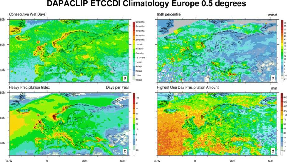 Global ETCCDI climatology ETCCDI: CCl/CLIVAR/JCOMM Expert Team (ET) on Climate Change Detection and Indices.