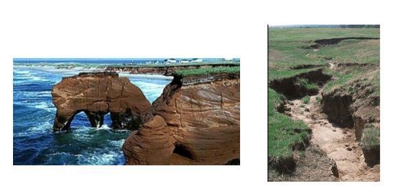 3. EROSION THE PROCESS BY WHICH THE SURFACE OF THE EARTH IS WORN AWAY BY THE ACTION OF WATER, GLACIERS, WINDS, WAVES,