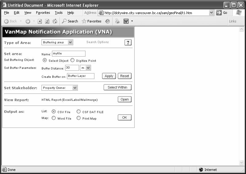 VanMap Notification Application Autodesk