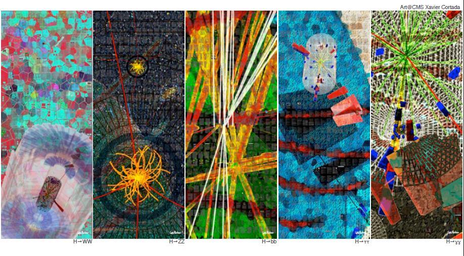 Higgs boson is for the mass (of elementary particles), by the mass (creations by artists inspired by