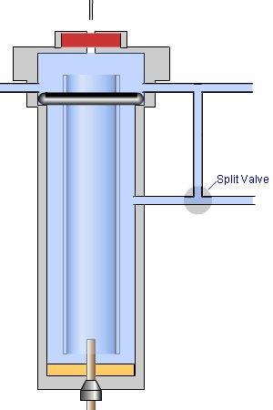 i Split/splitless inlet It is much less commonplace for solid sampling to be used in conjunction with GC analysis unless being performed by special introduction techniques such as headspace sampling.