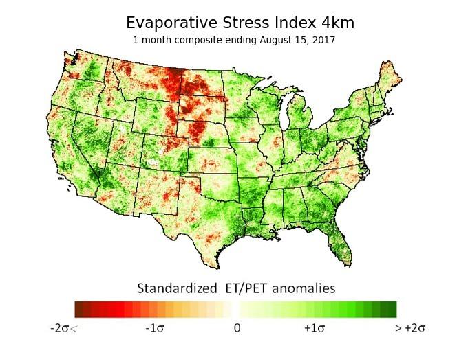 Evaporative Stress Index (ESI)