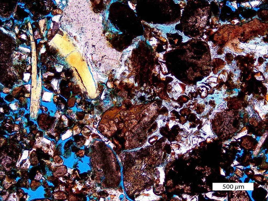 Figure 47. Thin section from a sandstone unit below Unit 1.