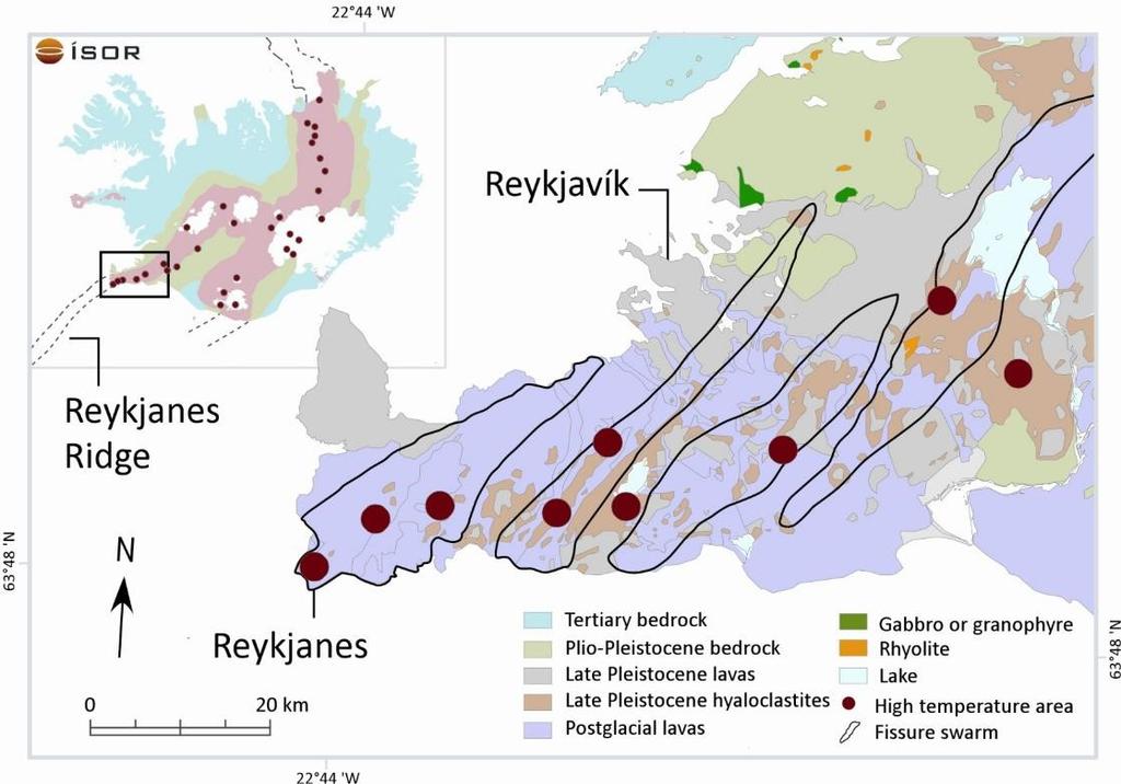 Iceland Reykjanes Ridge Plate boundary Tholeiitic - Volcanic systems (No silicic rocks)