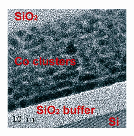 Figure 4.11. Microscope image of the section through the Co/SiO 2 