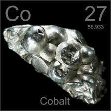 Element: Cobalt (Co) Cobalt is located under transition metals because of the odd valence electron rule it follows, and