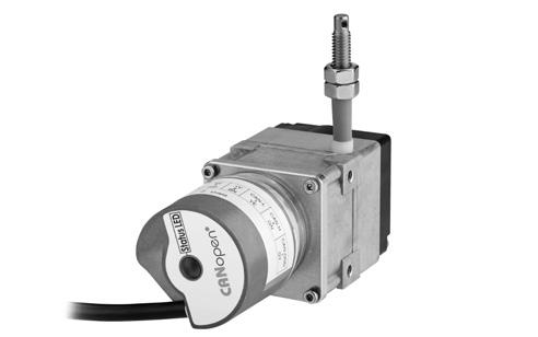 with absolute encoder Draw wire encoder A4 The draw wire mechanics A4 with absolute encoder excels with its compact construction.
