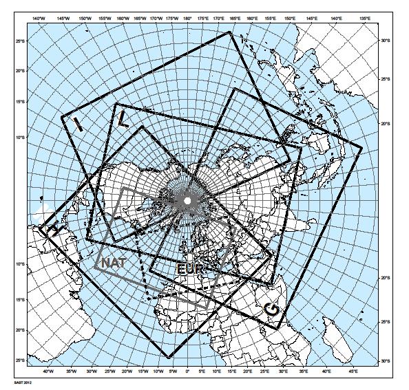 Annex 3 Meteorological Service for International Air Navigation Appendix 8 CHART LATITUDE LONGITUDE CHART LATITUDE LONGITUDE EUR N4633 W05634 I N1912 E11130 EUR N5842 E06824 I N3330 W06012 EUR N2621