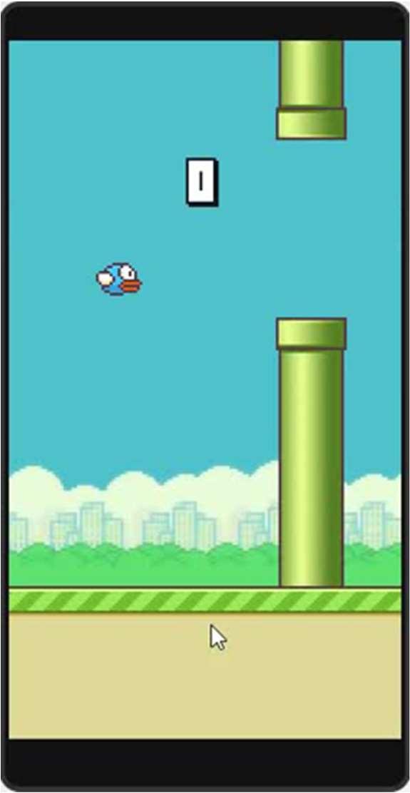 RL and Flappy Bird State space Discretized vertical distance from lower pipe Discretized horizontal distance from next pair of pipes