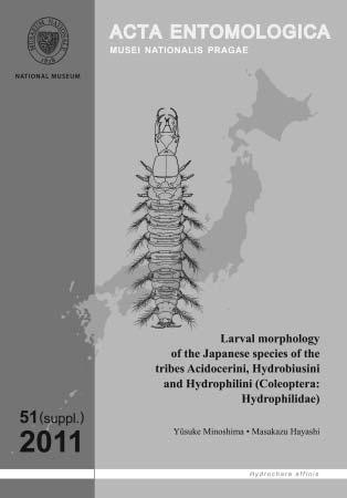 Acta Entomologica Musei Nationalis Pragae 51(supplementum): 1 118. The volume contains a detailed treatment of larvae of three tribes of the water scavenger beetles (Hydrophilidae) of Japan.