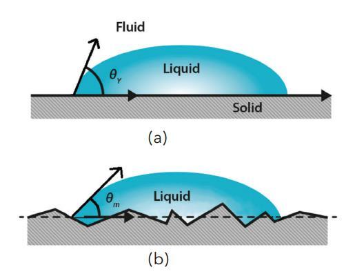 Surface roughness: if the surface is rough and water penetrates into the roughness, whatever trend the flat surface showed will be enhanced, a hydrophobic surface will become even more hydrophobic