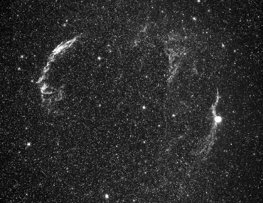 Ex) Cygnus Loop Older Supernova Remnant (SNR): 25,000 years 3 in diameter