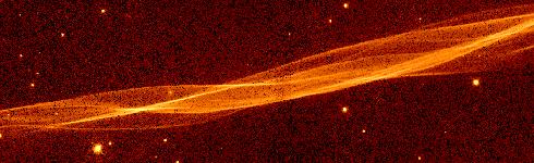 Cygnus Loop (HST, narrow-band Hα) High and low-ionization filaments