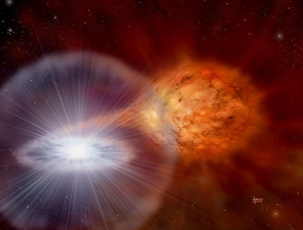Type Ia supernovae Thermonuclear explosion in WD,