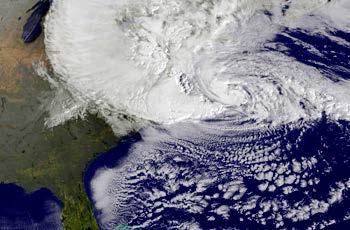 Northeast US Major Storms Frequency of storms causing