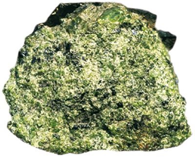 extent by the mineral make-up of the peridotite.