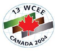 13 th World Conference on Earthquake Engineering Vancouver, B.C., Canada August 1-6, 2004 Paper No.