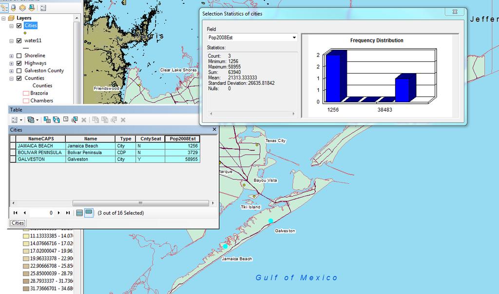 Figure 23: Population displaced by 11 meters of Sea level rise on barrier island of County Calculations: To estimate how long it would take for the Barrier Island of County to completely submerge, I