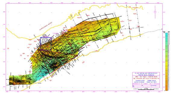 6 SKM of Nohta 3D seismic data was taken up to understand the distribution of fault pattern in the area of study.