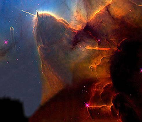 10 The Trifid Nebula: a 'stellar nursery,' 9,000
