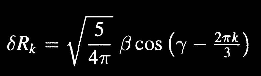 (β,γ) coordinates Cartesian deformation components indicate the stretching of the nuclear axis in that direction.