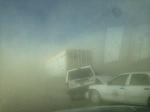 HIGH WINDS AFFECT VISIBILITY, 15-CAR CRASH INJURES 28 IN LUCERNE VALLEY By Z107.