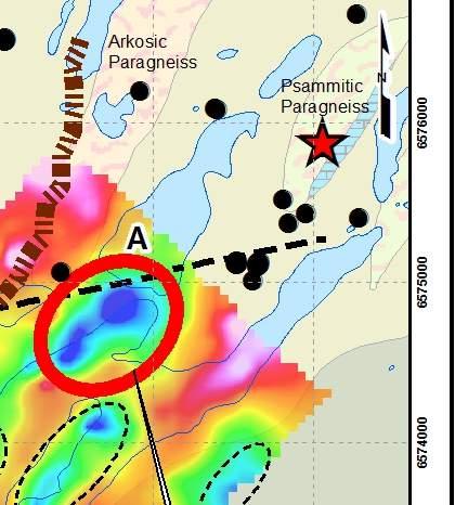 NW Manitoba Maguire Trend Target Mineralization at surface suggests open pit potential. Multiple gravity-resistivity targets Outcrop containing 9.5% U 3 0 8 Boulders in glacial till 66.