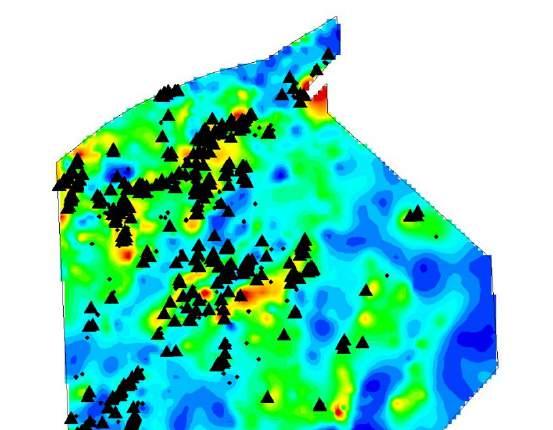 areas (Background is Lake Sediment U ppm) U 3 O 8 > 0.