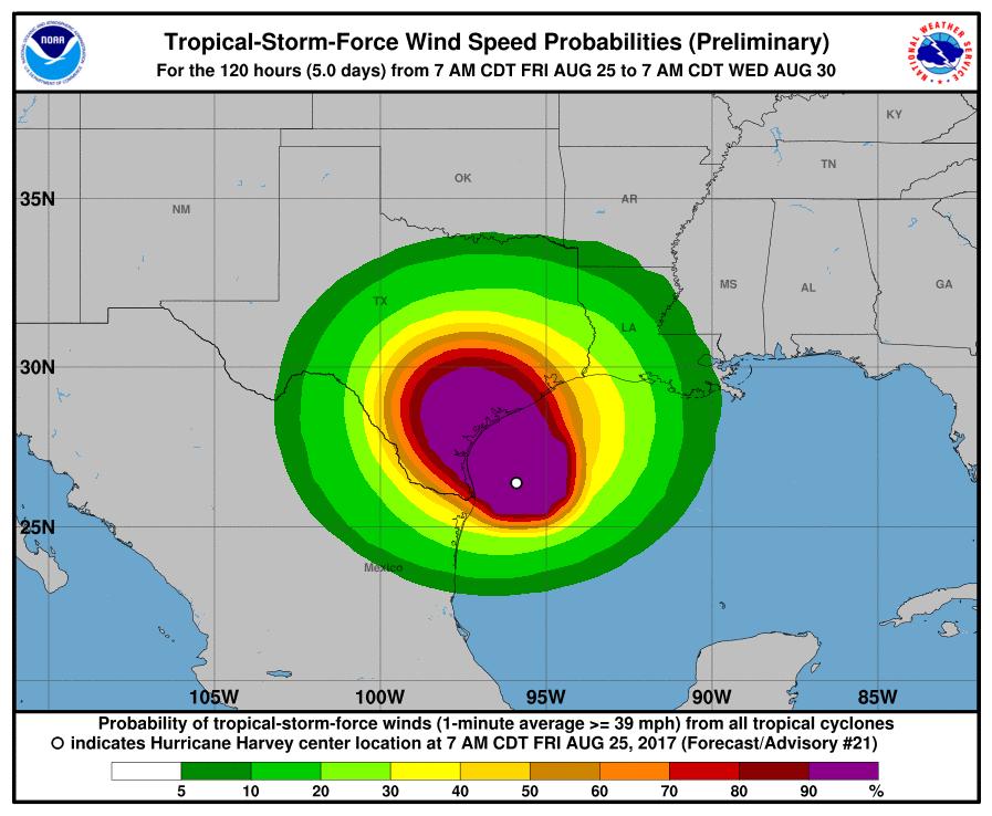 National Hurricane Center (NHC): Wind Speed Probabilities -Force