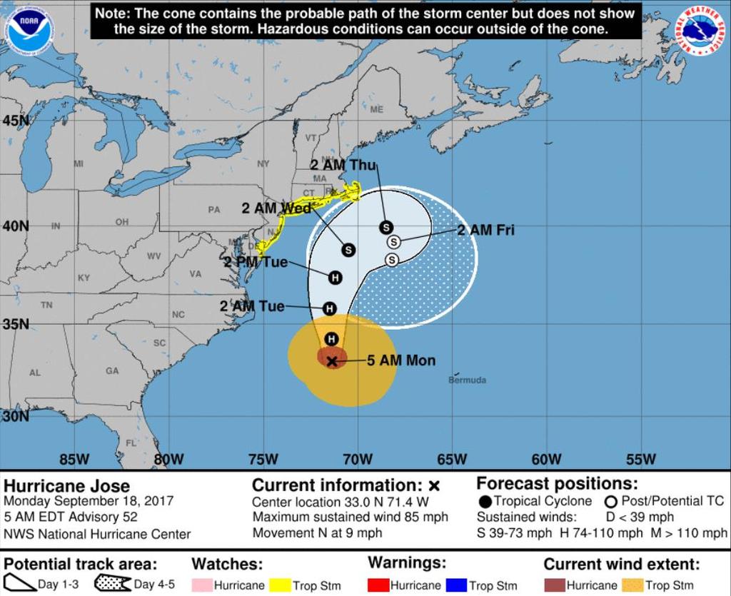Hurricane force winds extend 60 miles Tropical storm force winds extend 205 miles Tropical Storm