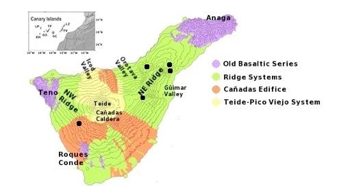 attempt to understand the release, transport and concentration of radon in the island of Tenerife.