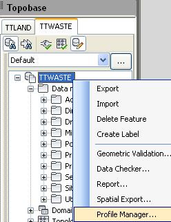 Creating a profile Getting started In Topobase Client, select the document,