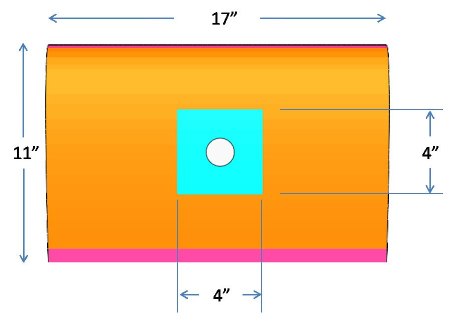 Figure 4.7. Simulation and experimental airfoil size. Figure 4.8. (a) Hollow and (b) foam airfoils.