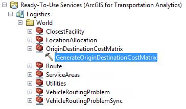 Using Origin Destination Cost Matrix service Use Origin-Destination
