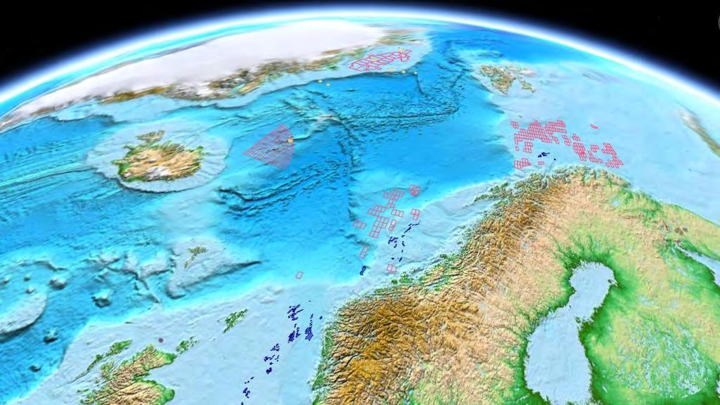 Sea, Mid-Norway margin, the Faroes and W Shetland (2012 blocks in pink) Greenland JMRS11 Møre Basin Oceanic Crust Oceanic Crust Jurassic?