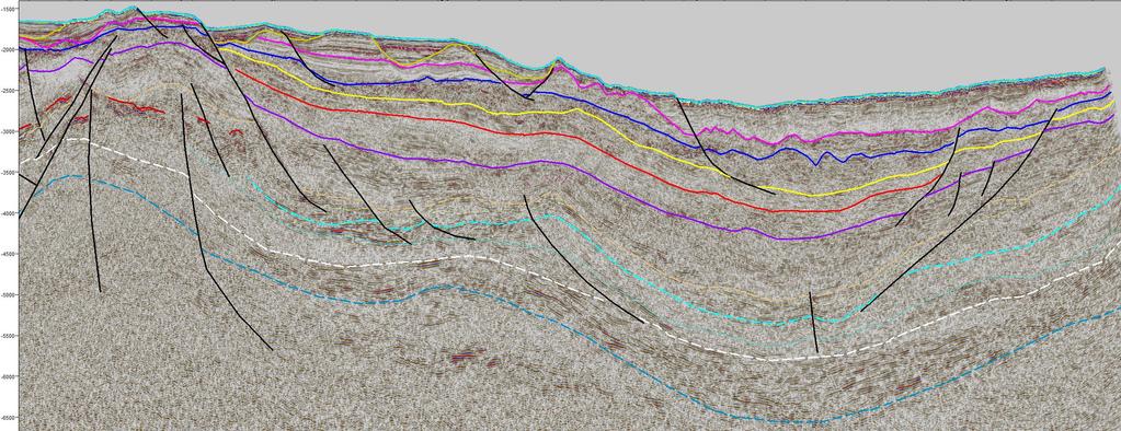 TWT (ms) SSW Conceptual model seismic data comparison Northern edge of the Dreki Licensing Area Data by courtesy of NNE Seabed Base Pliocene-Pleistocene UC Late Oligocene - Miocene UC Base Late