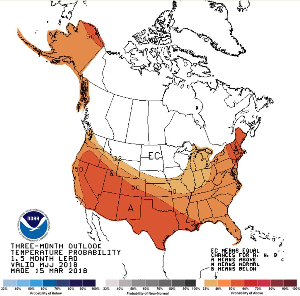 U.S. Seasonal Temperature Forecasts