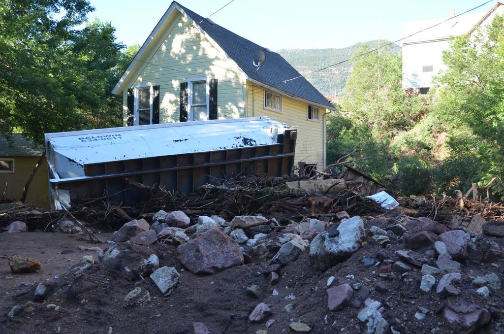 Floods and Debris Flows Happen Quickly, and Do Not Require Lots of Rain Manitou Springs, Colorado