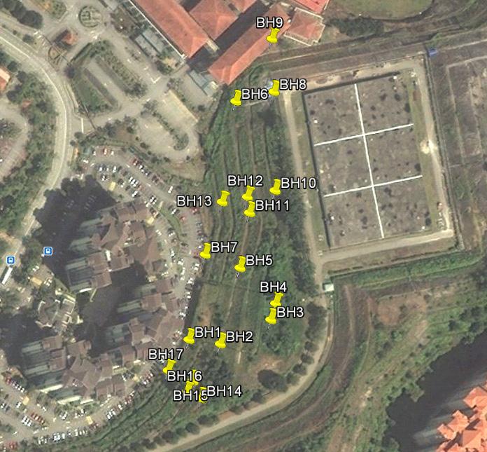 1 shows the location of the slope failure in Precint 9, Putrajaya. 3.