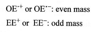 b. Even-electron cations (EE + ) an even-electron ion prefers to yield