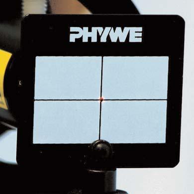 Wobble the adjusting screws on the right mirror one fast and one slow scanning the x-y-range of the reflected alignment beam watching the reflection of the alignment beam on the left diaphragm: The