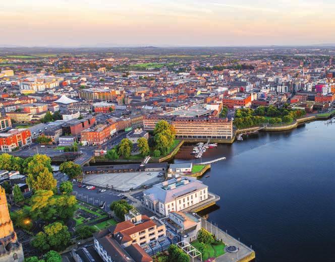 Limerick City and Metropolitan Area Limerick is the largest urban centre in Ireland s Mid- West, which is focused on the lower River Shannon catchment.
