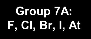 Group 7A: F,