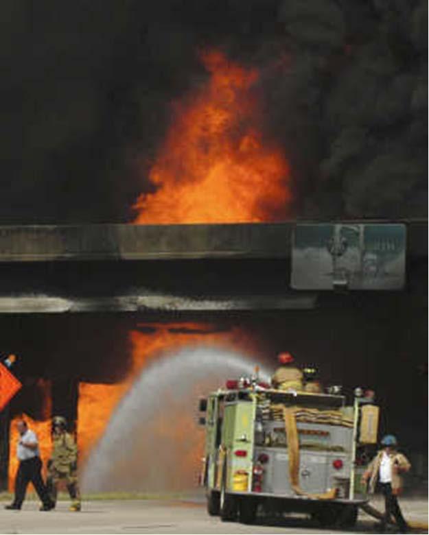 Vehicle or Vessel Collision, Fire Conventional vehicular crash, especially involving fuel tankers may
